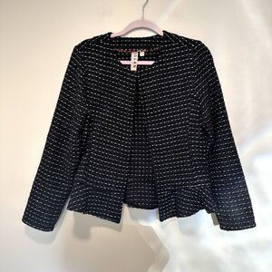 Dolan Left Coast for Anthropologie Tweed Peplum Blazer